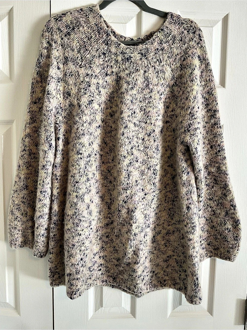 Lou & Grey Chunky Knit Crewneck in Multicolor Size Large